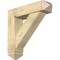 Ekena Millwork Traditional Arts and Crafts Rough Sawn Bracket w/ Offset Brace, Douglas Fir, 8"W x 32"D x 32"H BKT0806X32X32TRA03RDF - alternate 1